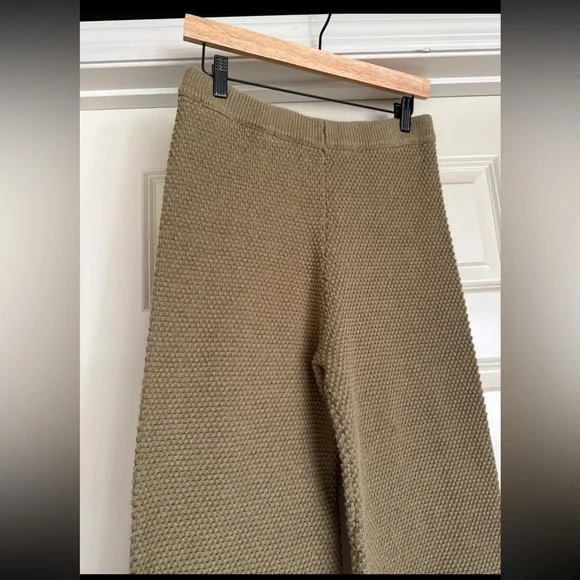 Free People Beach Hailee Sweater Wide Leg Pants in Dried Moss size Small - Picture 5 of 12